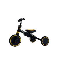 Детский беговел-велосипед 4в1 Bubago Flint, черно-желтый, без ручки