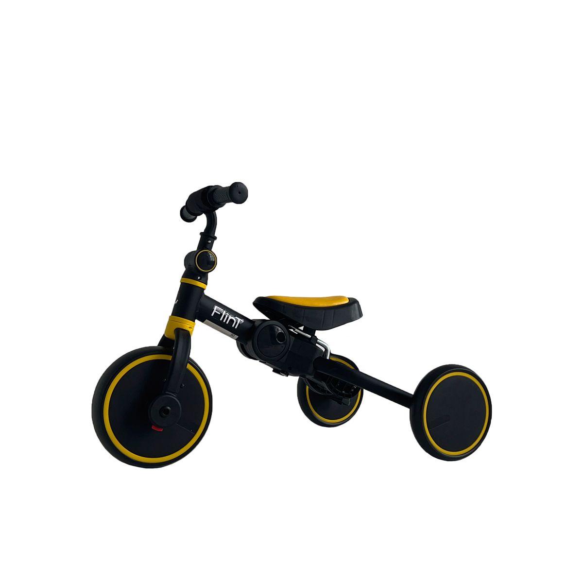 Детский беговел-велосипед 4в1 Bubago Flint, черно-желтый, без ручки - фото 1 - id-p226611898