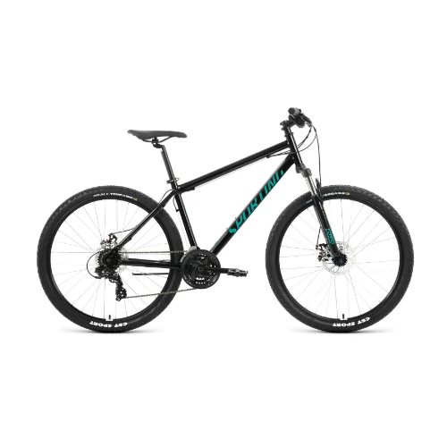 Велосипед Forward Sporting 29 2.0 D (2023) черный/бирюзовый - фото 1 - id-p226612880