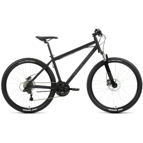 Велосипед Forward Sporting 27,5 2.0 D (2023) темно-серый/черный - фото 1 - id-p226612899