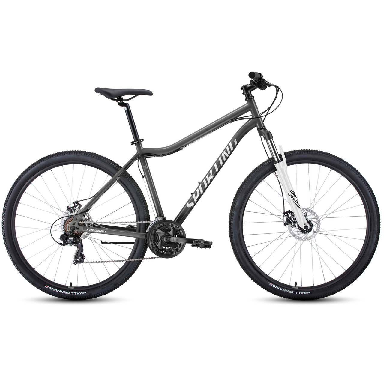 Велосипед Forward Sporting 29 2.0 D (2022) черный/белый - фото 1 - id-p226614843