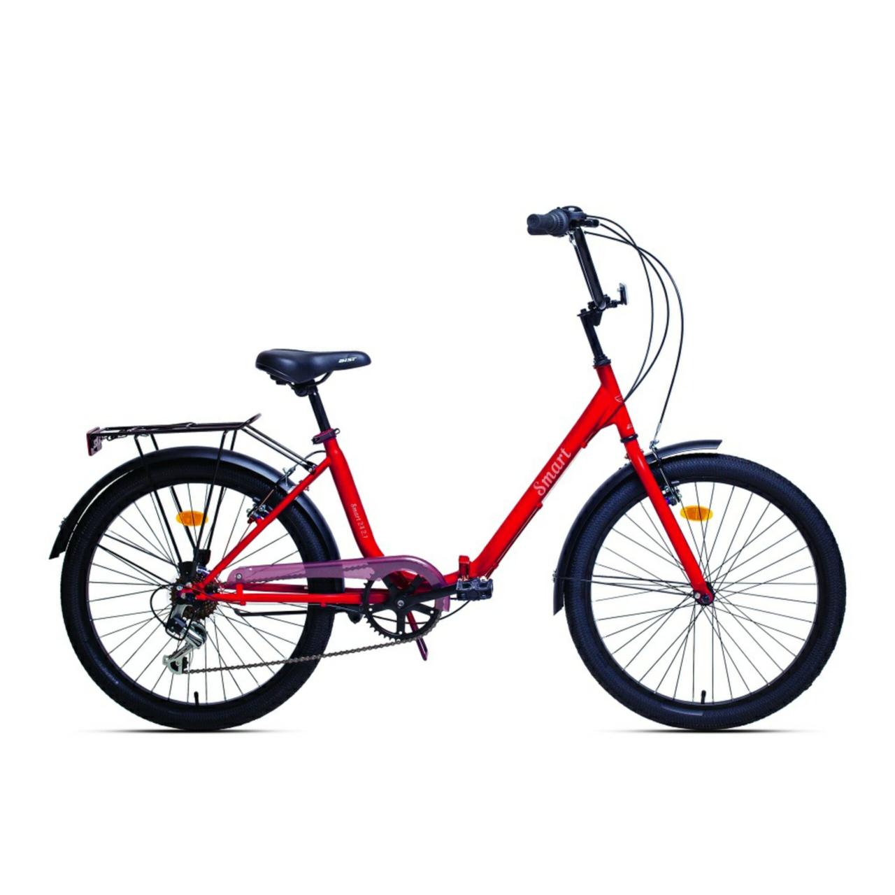 Велосипед Aist Smart 24 2.1 красный 2022 - фото 1 - id-p226613885