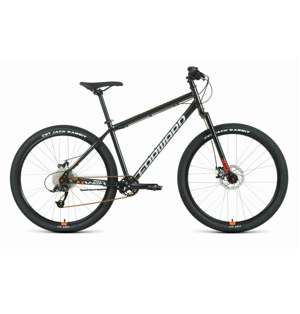Велосипед Forward Sporting 27,5 X D (2022) черный/оранжевый - фото 1 - id-p226611936
