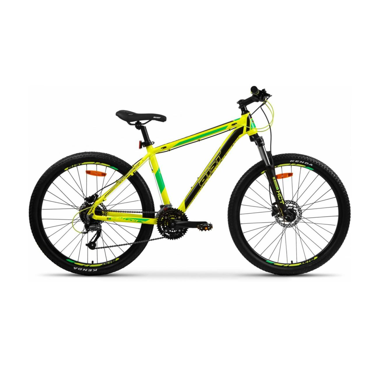 Велосипед Aist Slide 3.0 27.5 черно-зеленый 2022 - фото 1 - id-p226613903