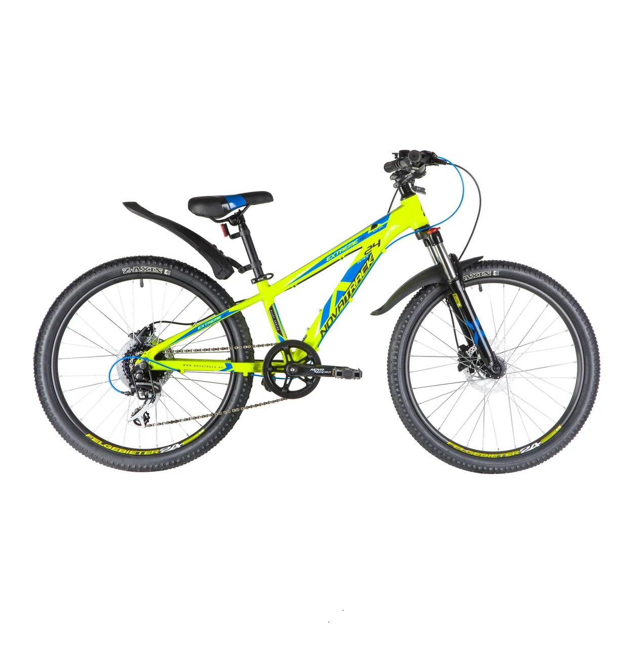Велосипед Novatrack Extreme 24" салатовый - фото 1 - id-p226612947
