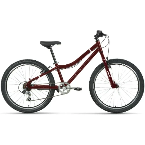 Велосипед Forward Unit 24 1.0 (2023) темно-красный/белый - фото 1 - id-p226612952