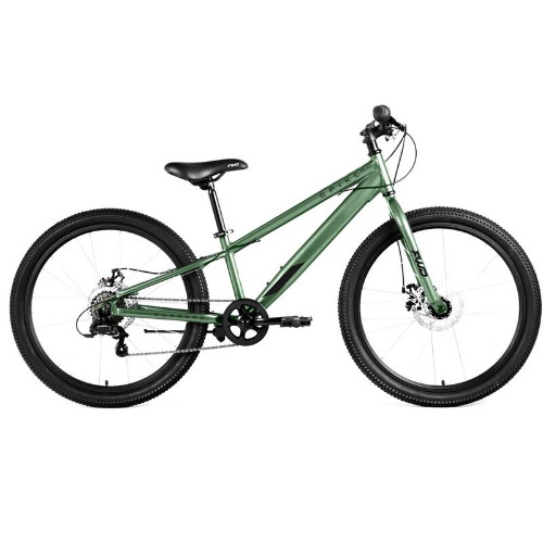 Велосипед Forward Spike 24 D (2023) зеленый/черный - фото 1 - id-p226612953