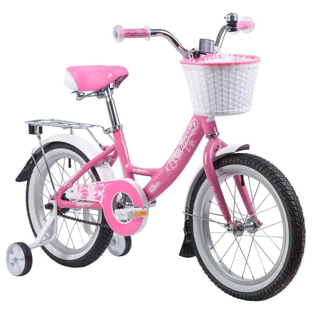 Велосипед Novatrack Girlish line 16", розовый - фото 1 - id-p226612959