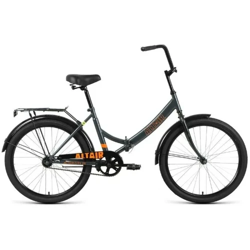 Велосипед Altair City 24 (2023) темно-серый/оранжевый - фото 1 - id-p226612975