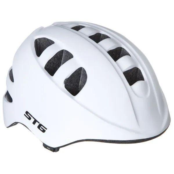 Шлем STG, модель MA-2-W, размер S(48-52 см), с фонариком белый - фото 1 - id-p226613081