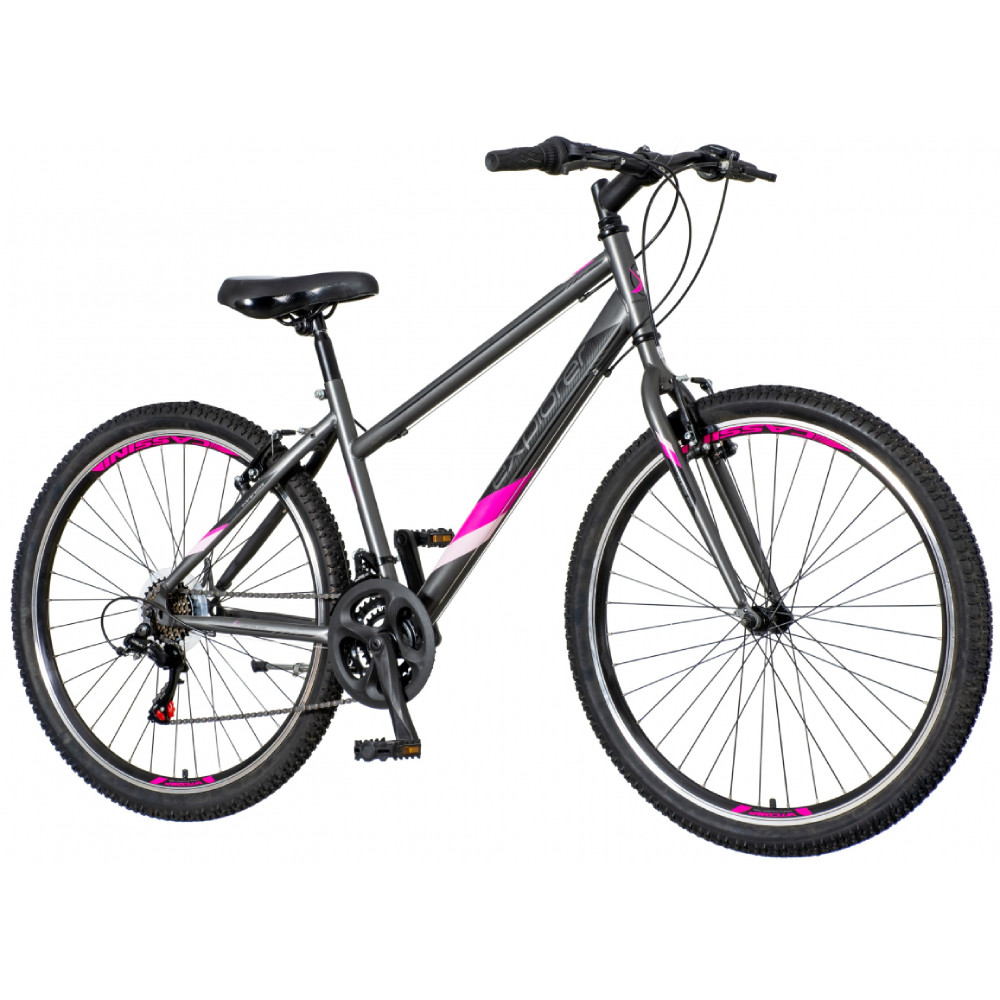 Велосипед Explorer Classic серый-черный-розовый (Сербия) - фото 1 - id-p226614054