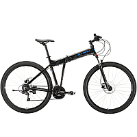 Велосипед Stark Cobra 29.2 HD черный/голубой (2021)