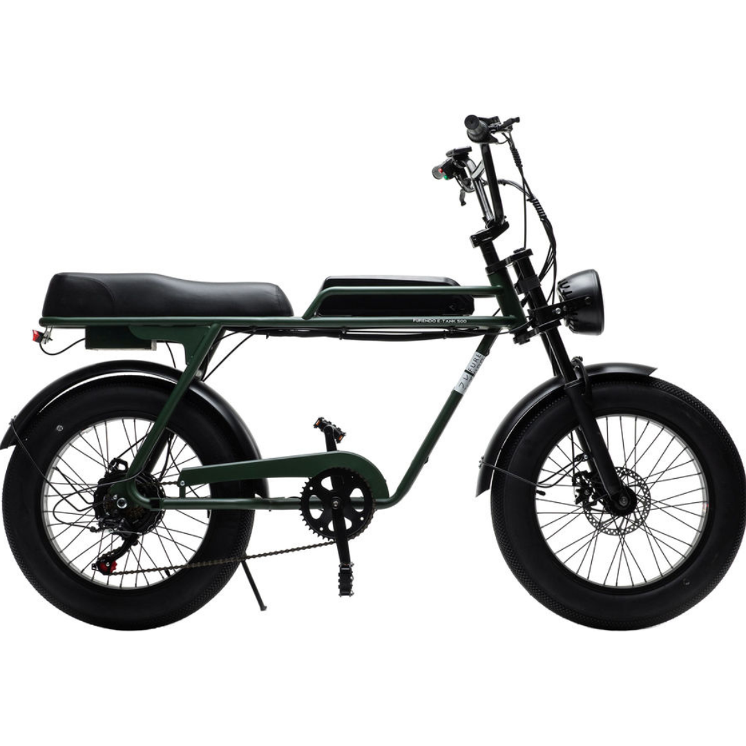 Электровелосипед Furendo E-Tank 500 зеленый - фото 1 - id-p226614151