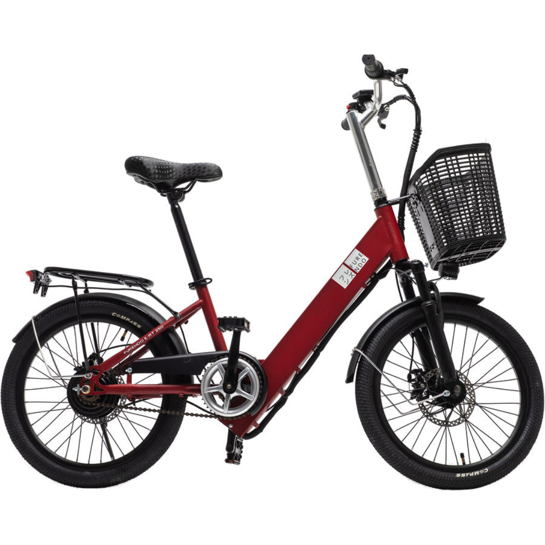 Электровелосипед Furendo E-RT 250 рубиновый - фото 1 - id-p226614152