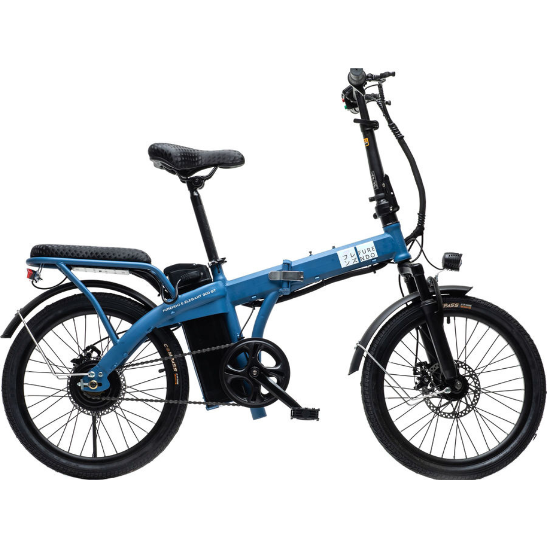 Электровелосипед Furendo E-Elegant 300 GT голубой - фото 1 - id-p226614156