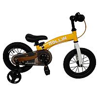 Детский беговел- велосивед 4в1 Bubago Rollin, желтый