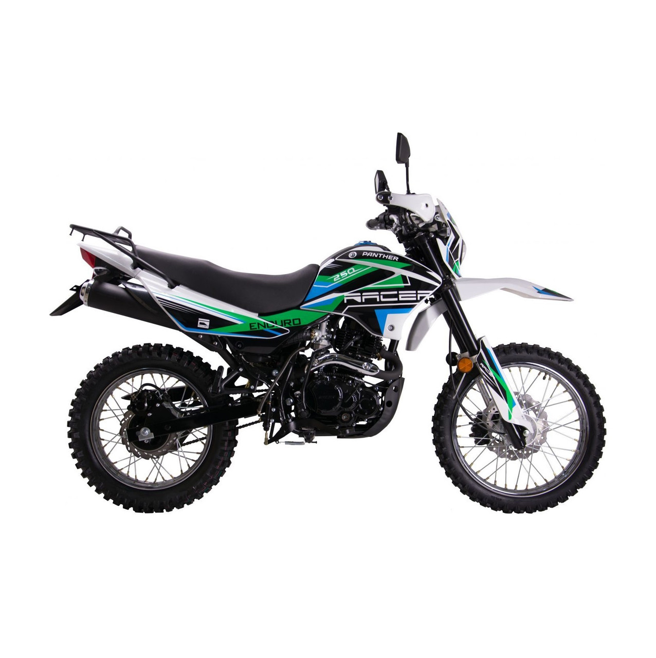 Мотоцикл Racer RC250GY-C2 Panther зеленый - фото 1 - id-p226613261