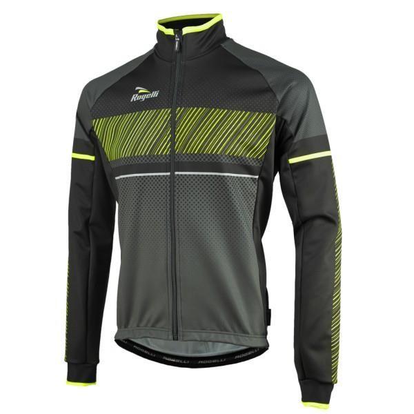 Куртка велосипедная Rogelli Ritmo, черный/зеленый, размер XL - фото 1 - id-p226612365