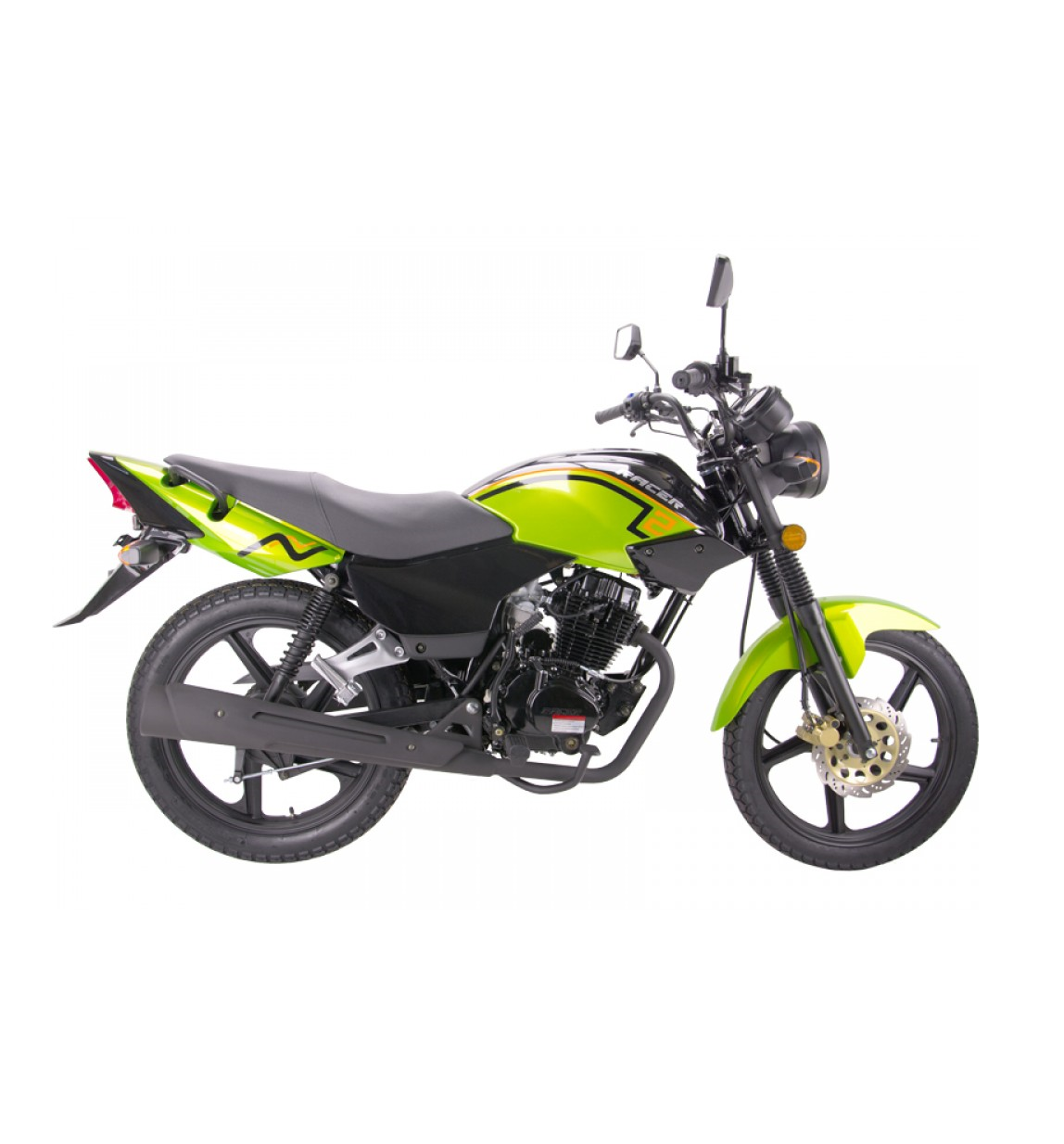 Мотоцикл Racer RC150-23 Tiger зеленый - фото 1 - id-p226613346