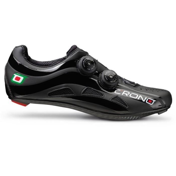 Ботинки велосипедные шоссейные CRONO Futura 2 carbon composit, черный - фото 1 - id-p226612428