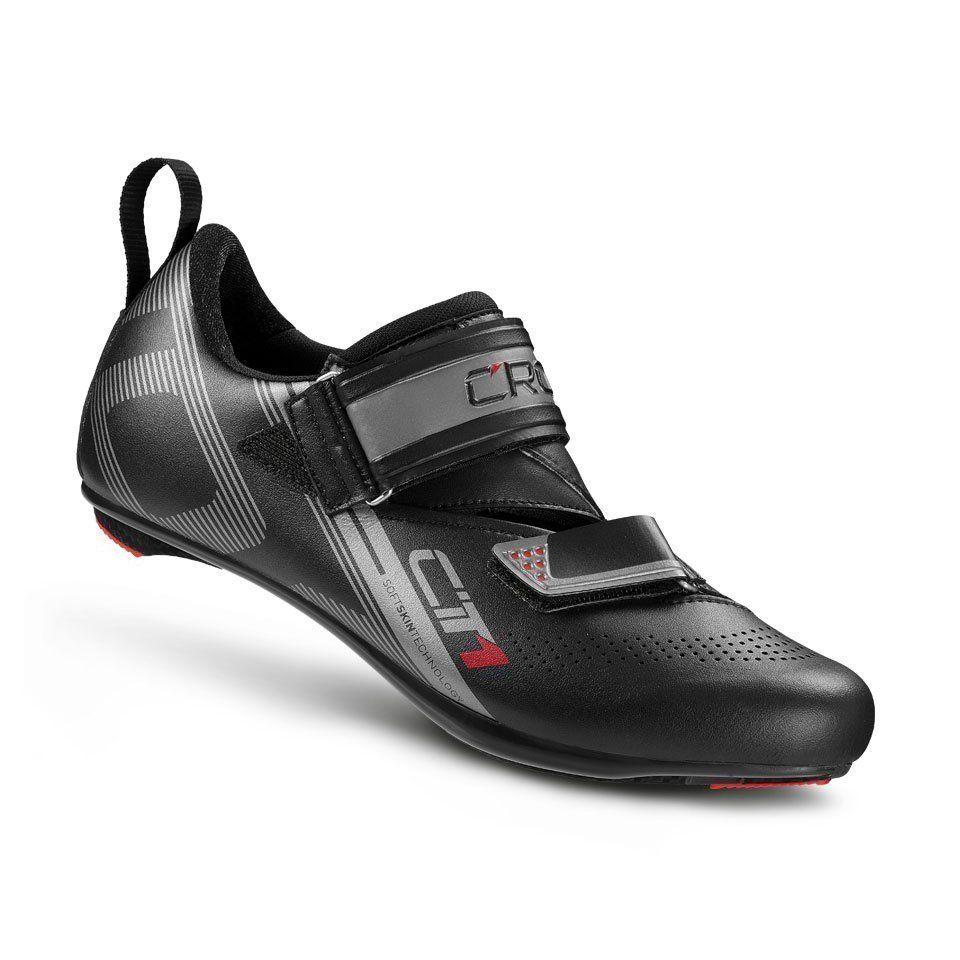 Ботинки велосипедные шоссейные CRONO CT-1 carbon, черный, размер 46 - фото 1 - id-p226612432