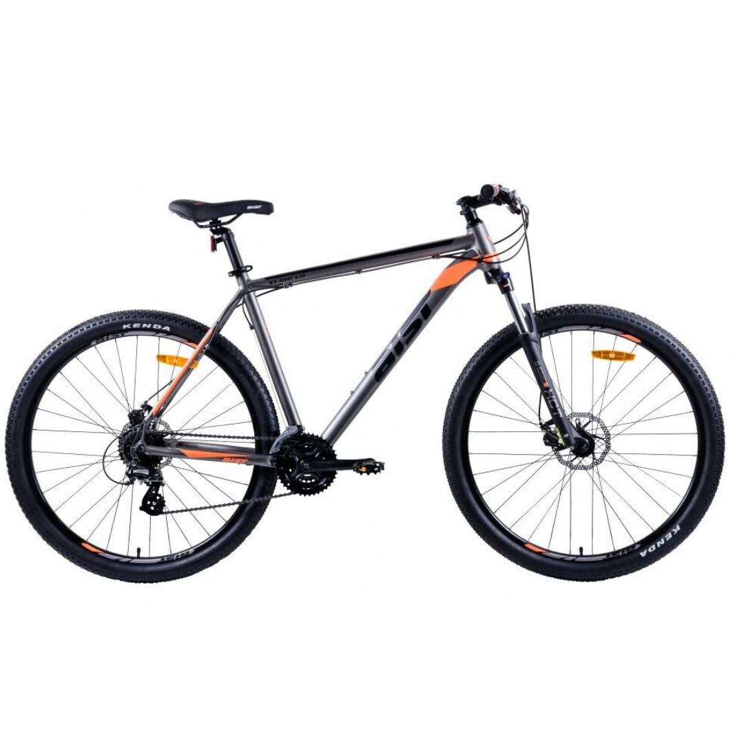 Велосипед Aist Slide 1.0 29 серо-оранжевый 2021 - фото 1 - id-p226614475