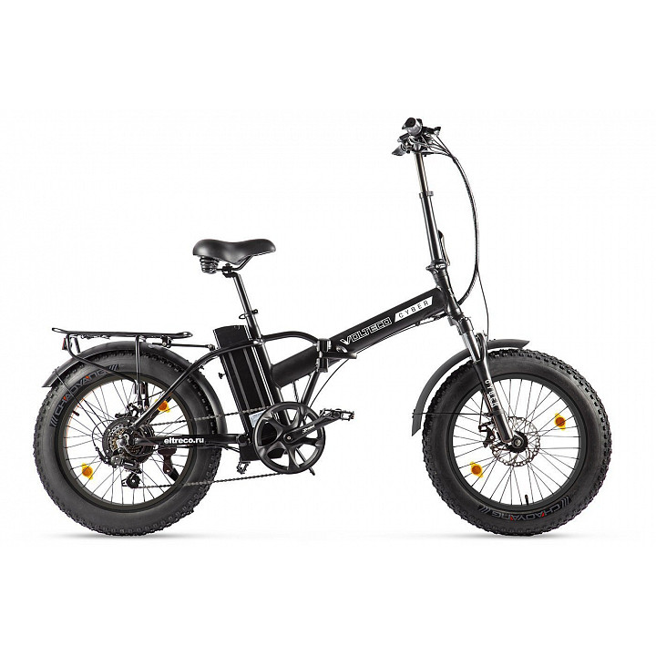 Электровелосипед Volteco Cyber (фэтбайк), черный - фото 1 - id-p226613523