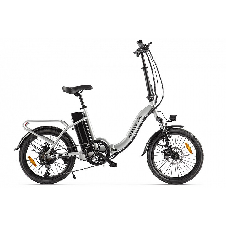 Электровелосипед Volteco Flex, серебристый - фото 1 - id-p226613536