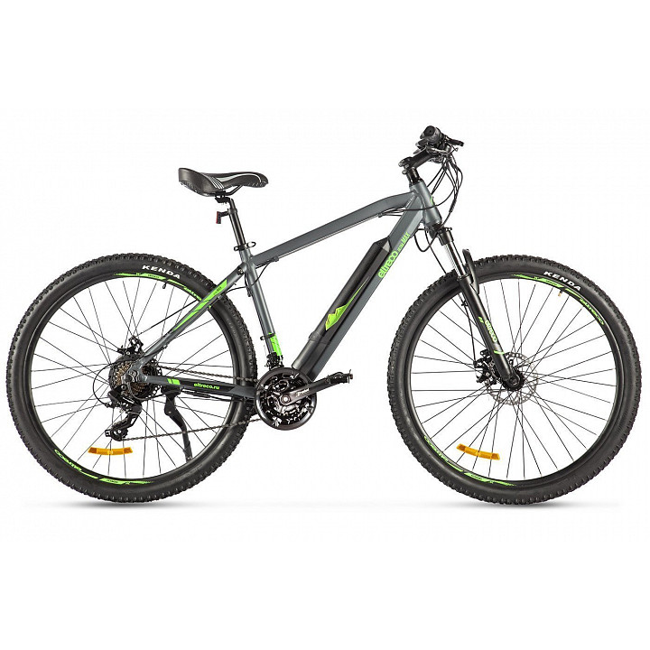Электровелосипед Eltreco Ultra MAX, серо-зеленый - фото 1 - id-p226613547