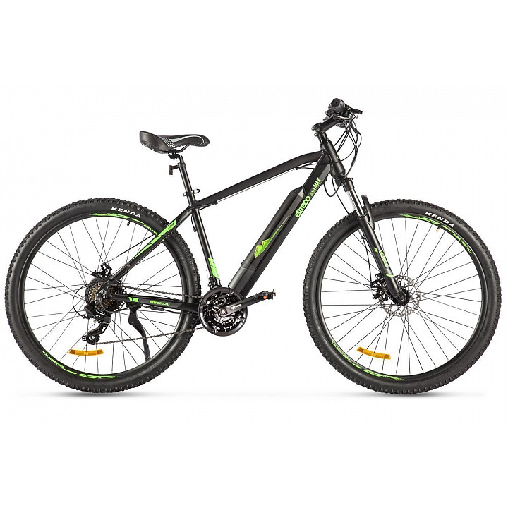 Электровелосипед Eltreco Ultra MAX, черно-зеленый - фото 1 - id-p226613548