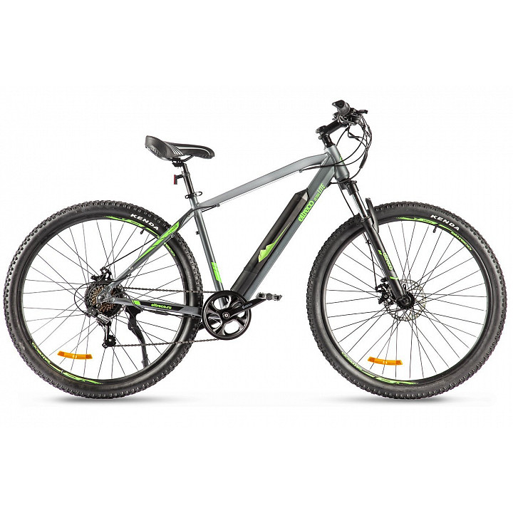 Электровелосипед Eltreco Ultra LITE, серо-зеленый - фото 1 - id-p226613550