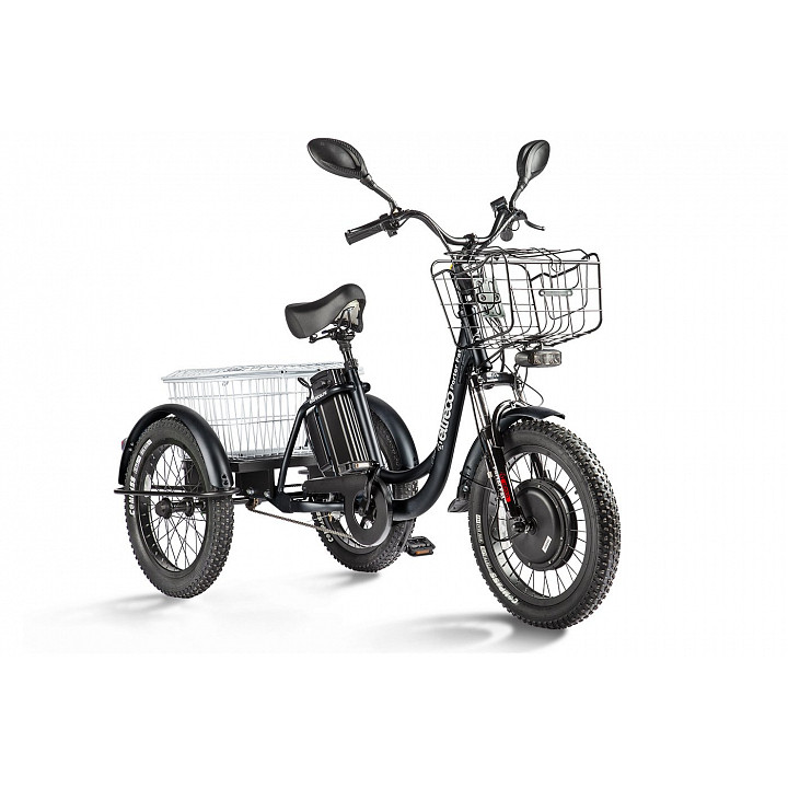 Электровелосипед Eltreco Porter Fat 700 (трицикл), черный - фото 1 - id-p226613552