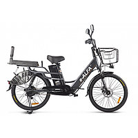 Электровелосипед Green City e-ALFA LUX, черно-серый