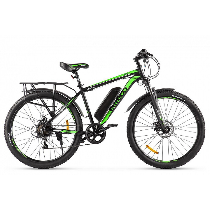 Электровелосипед Eltreco XT 800 new черно-зеленый - фото 1 - id-p226613592