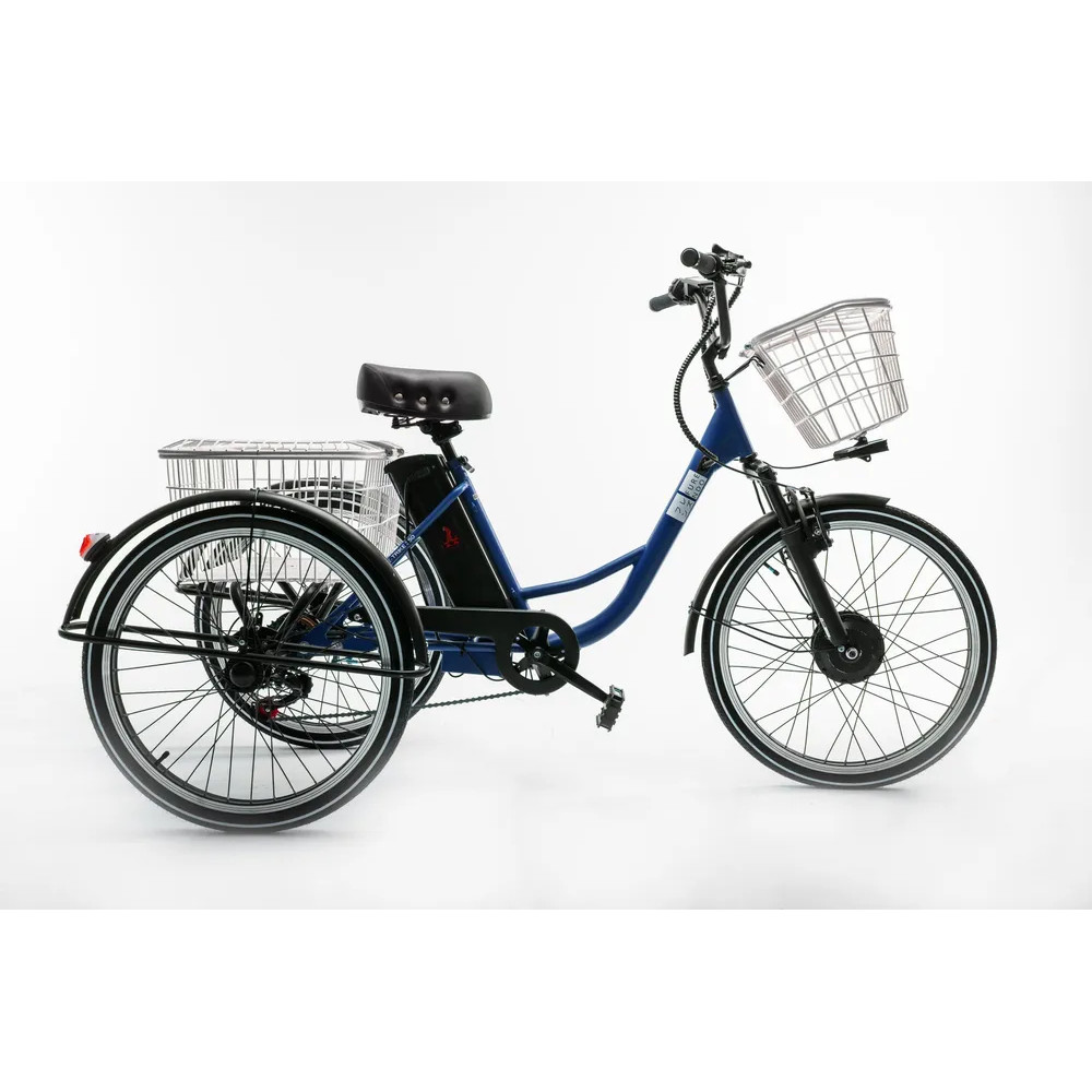 Электровелосипед Furendo E-TRIKE 350 (грузовой), синий - фото 1 - id-p226613618