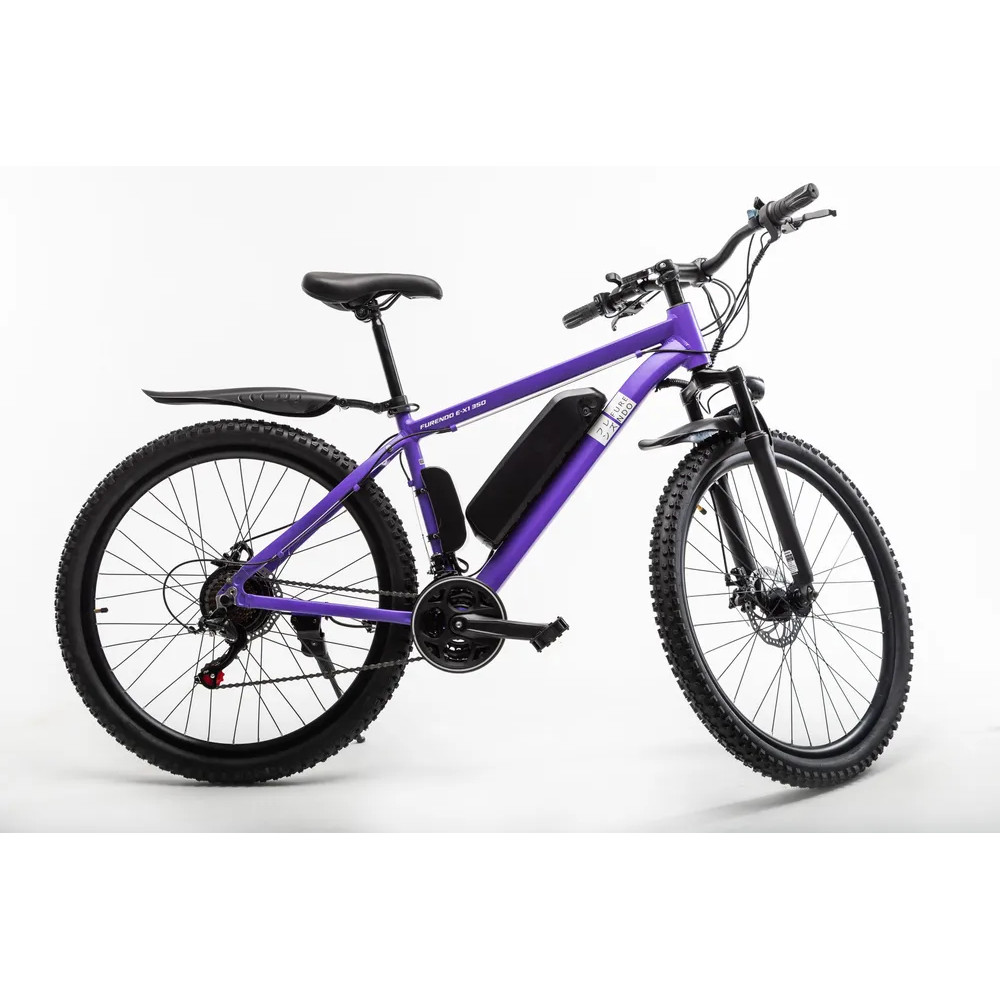Электровелосипед Furendo E-Х1 350, фиолетовый - фото 1 - id-p226613625