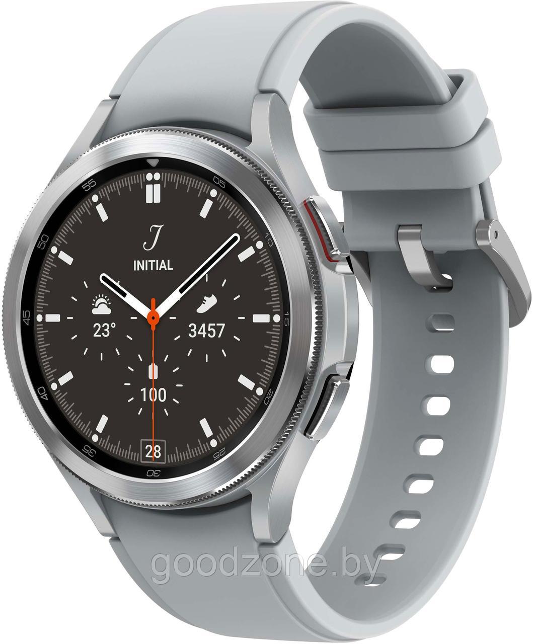 Умные часы Samsung Galaxy Watch4 Classic 46мм (серебро) - фото 1 - id-p226616228