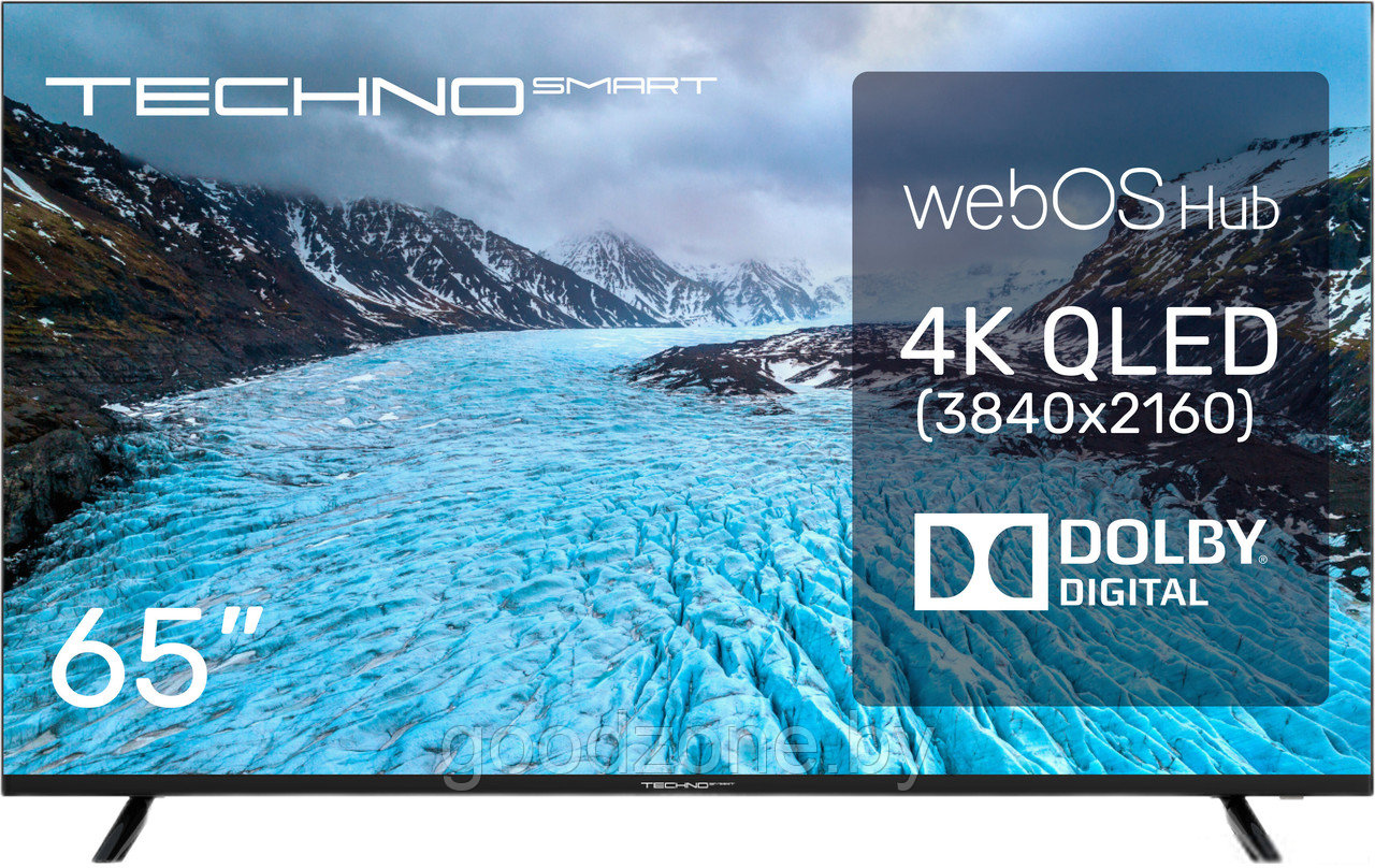Телевизор TECHNO Smart 65QLED680UHDW - фото 1 - id-p226616454