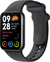 Фитнес-браслет Xiaomi Smart Band 8 Pro M2333B1 (серый, с черным силиконовым ремешком, международная версия)