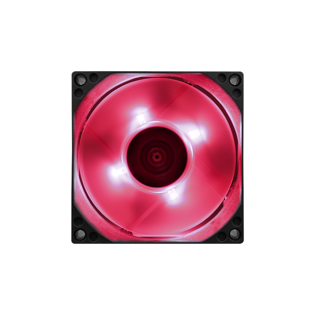 Вентилятор 80x80x25 Aerocool Motion 8 Red-3P, гидродинамический 3pin, красный (ACF1-MT10210.R1) - фото 5 - id-p226576274