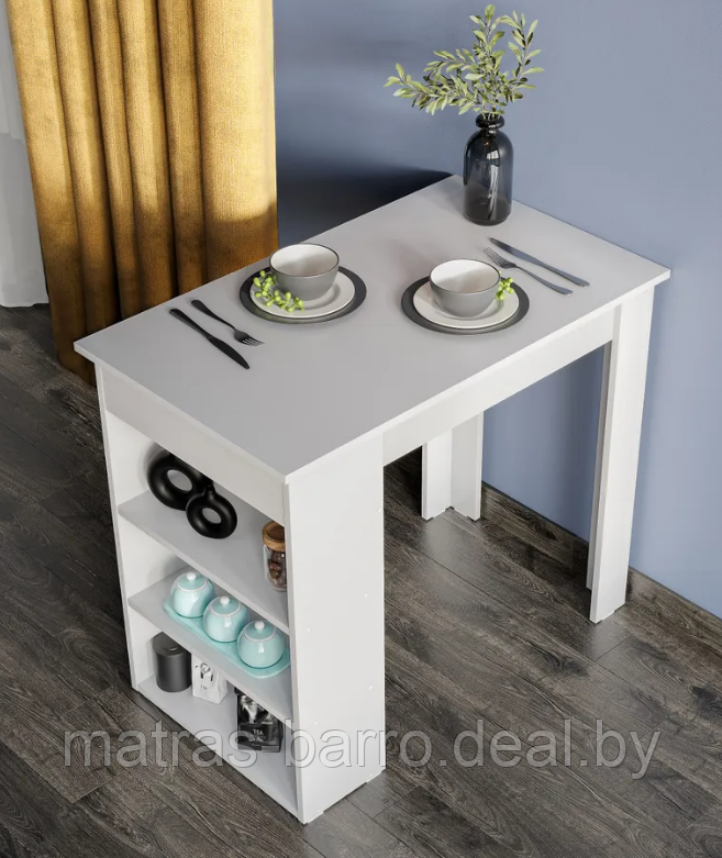 Стол кухонный СО-6 в белом цвете - фото 1 - id-p101801876