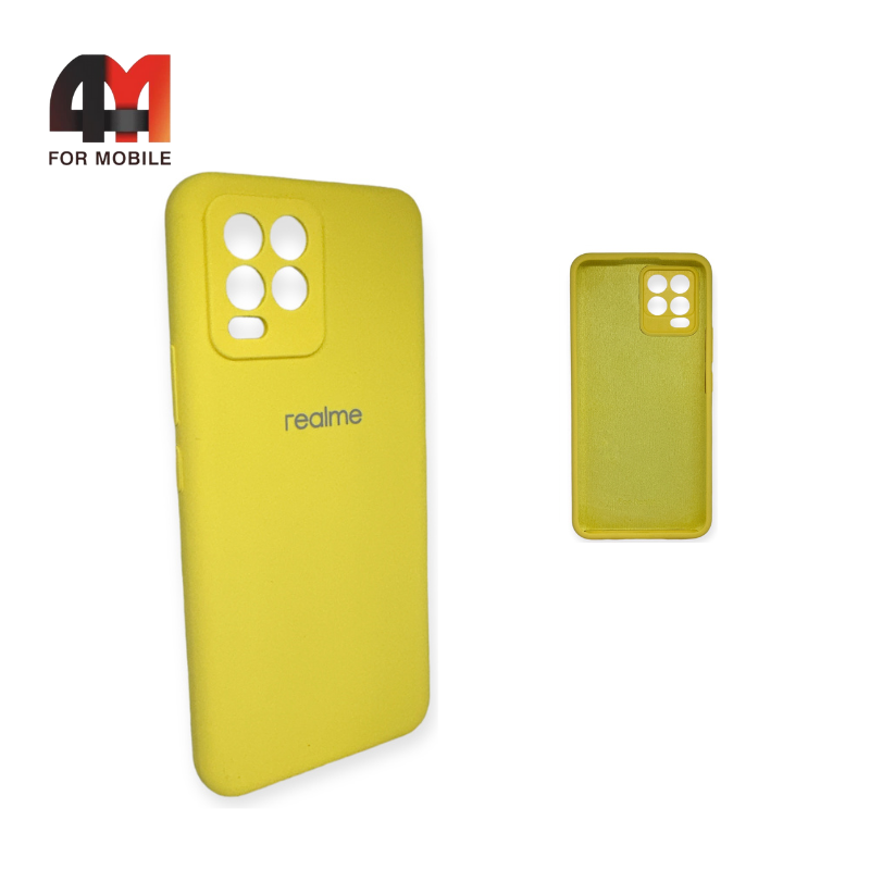 Чехол Realme 8/8 Pro Silicone Case, желтого цвета - фото 1 - id-p226617999