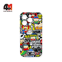 Чехол Iphone 13 Pro силиконовый с рисунком, 022 разноцветный, luxo