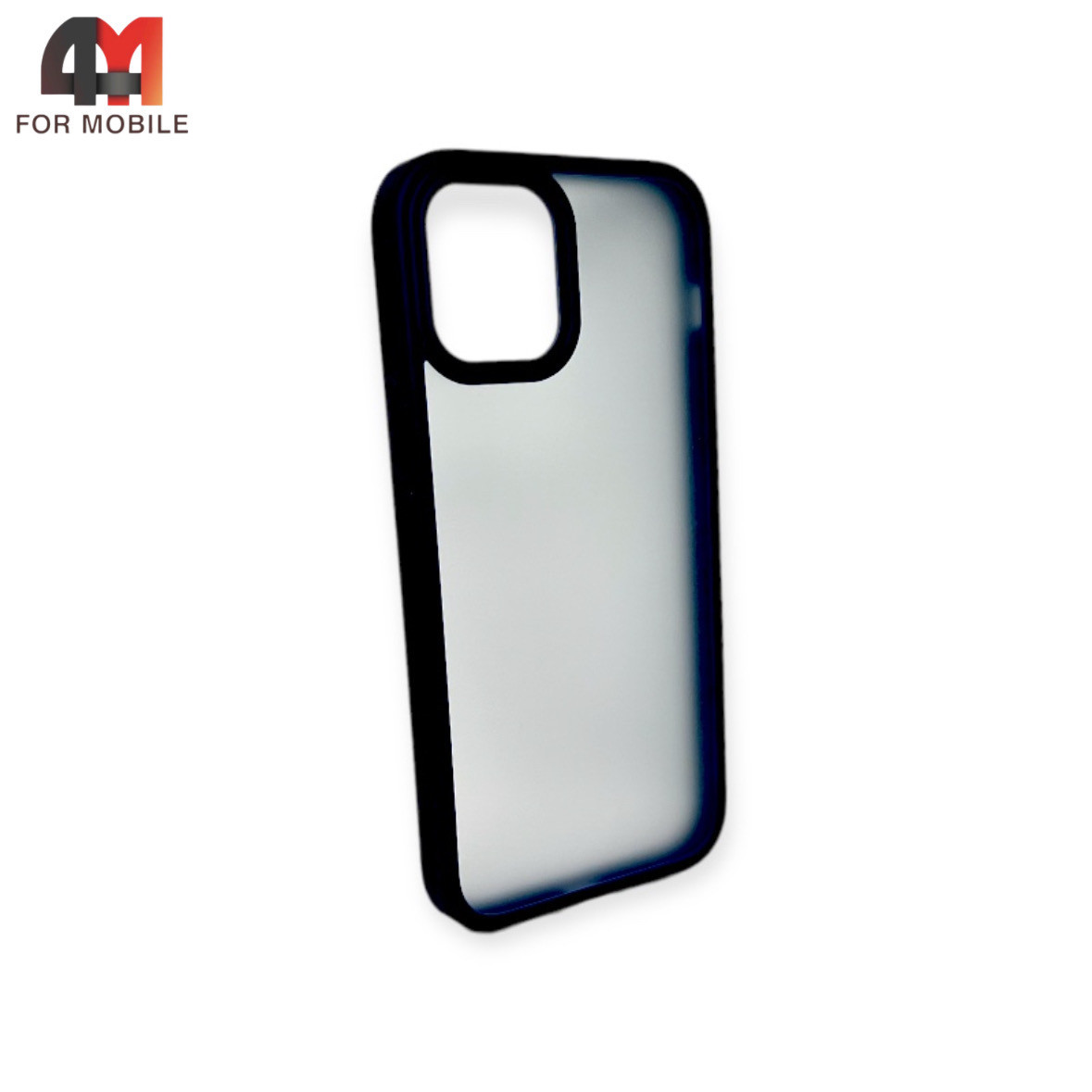 Чехол Iphone 13 Pro пластиковый с усиленной рамкой, матовый, черного цвета, ipaky - фото 1 - id-p226618886