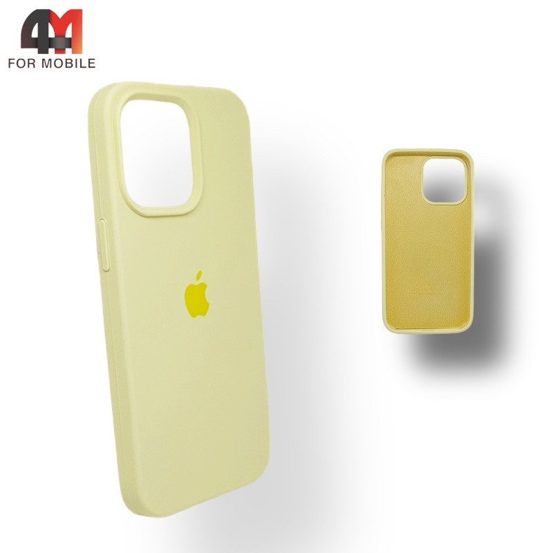 Чехол Iphone 13 Pro Silicone Case, 51 ванильного цвета - фото 1 - id-p226617278