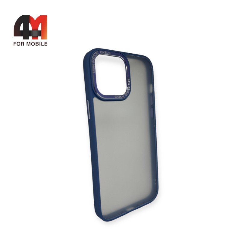 Чехол Iphone 13 Pro Max пластиковый с усиленной рамкой, фиолетового цвета, New Case - фото 1 - id-p226618217