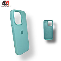 Чехол Iphone 13 Pro Max Silicone Case, 21 лазурного цвета
