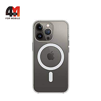 Чехол Iphone 13 Pro Max силиконовый, плотный + MagSafe , прозрачный, J-Case