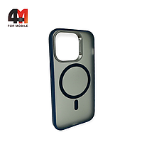 Чехол Iphone 13 Pro Max пластиковый с MagSafe, синего цвета, Hicool
