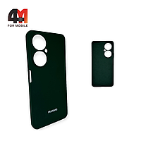 Чехол Huawei Nova 11i 4G Silicone Case, темно-зеленого цвета